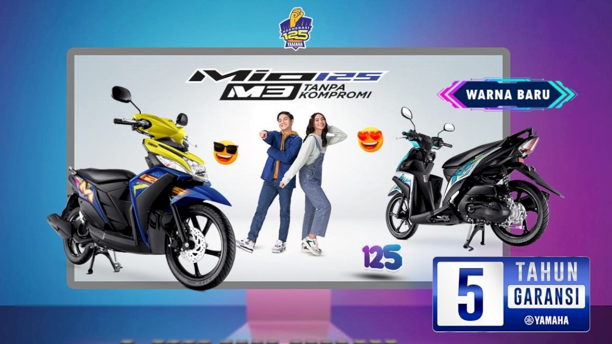 Yamaha Mio M3 125 Kini Tampil Sporty dan Modern Kekinian dengan Warna Baru