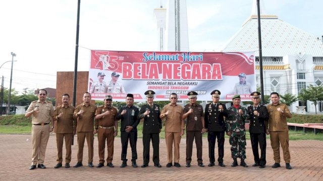  Upacara Peringatan Hari Bela Negara Ke-75 yang digelar di Lapangan RTH Syekh Yusuf Discovery. Foto: Istimewa