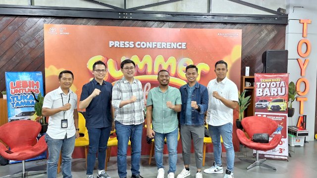Press conference Kalla Toyota di Mal Ratu Indah. Foto: Sri Wahyu Diastuti / Sulselsatu.com