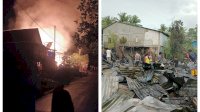 Tiga Rumah Warga di Jeneponto Ludes Terbakar, Polisi Selidiki Penyebabnya