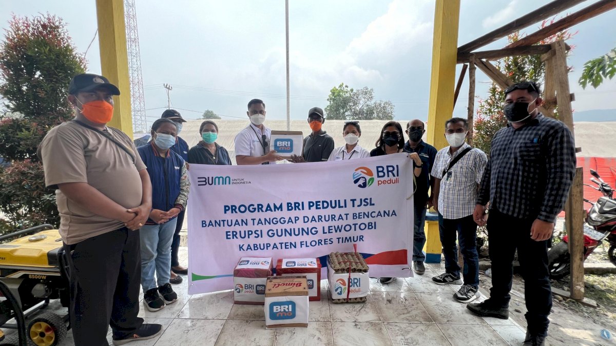Tanggap Bencana Erupsi Gunung Lewotobi Laki-laki, BRI Distribusikan Bantuan Bagi Korban Terdampak