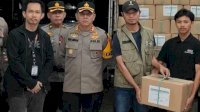 Kapolres Jeneponto Pimpin Langsung Pengamanan Kedatangan Surat Suara