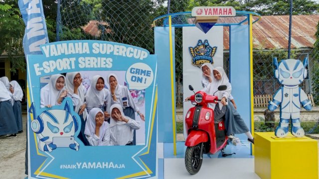 Yamaha Supercup E-Sport Series 2024 siap hadir disejumlah sekolah Makassar. Foto: Istimewa