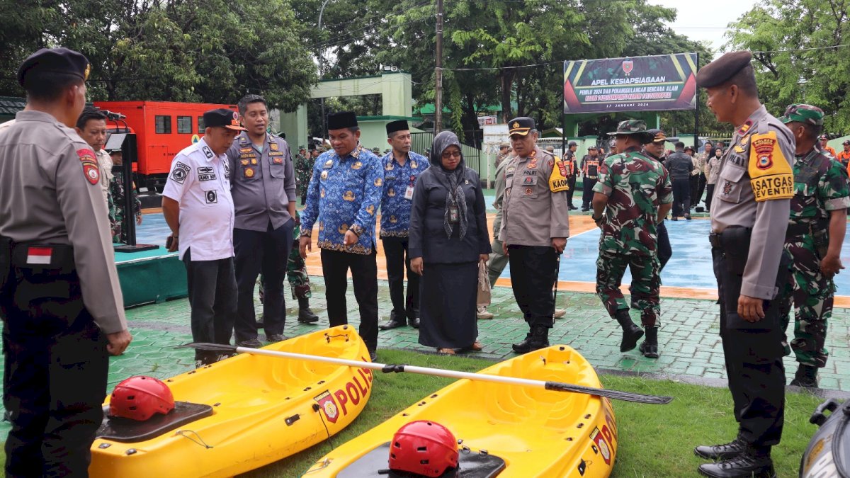 Jelang Pemilu dan Antisipasi Bencana, Kodim 1425 Jeneponto Gelar Apel Siaga Lintas Sektor