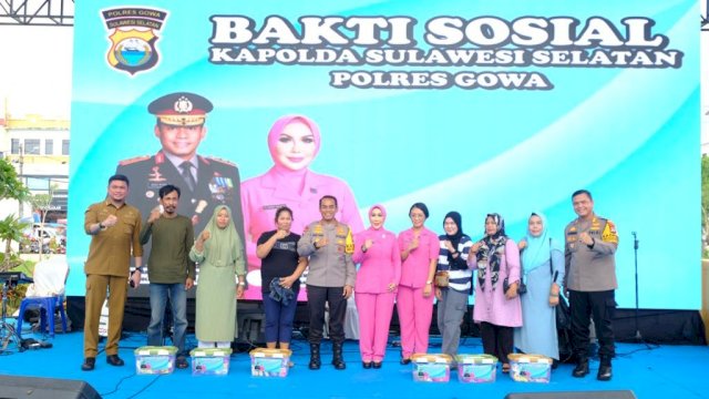 Kapolda Sulsel saat berkunjung ke Kabupaten Gowa. Foto: Istimewa
