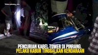 VIDEO: Pencurian Kabel Tower di Pinrang, Pelaku Kabur Tinggalkan Kendaraan