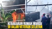 VIDEO: Kebakaran Rumah Warga di Jalan Veteran Selatan Makassar
