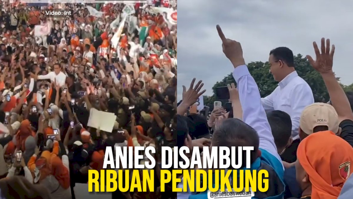 VIDEO: Kampanye Anies Baswedan di Jawa Barat Disambut Ribuan Pendukung