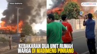 VIDEO: Kebakaran Dua Unit Rumah Warga di Madimeng Pinrang