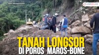 VIDEO: Tanah Longsor di Poros Maros-Bone