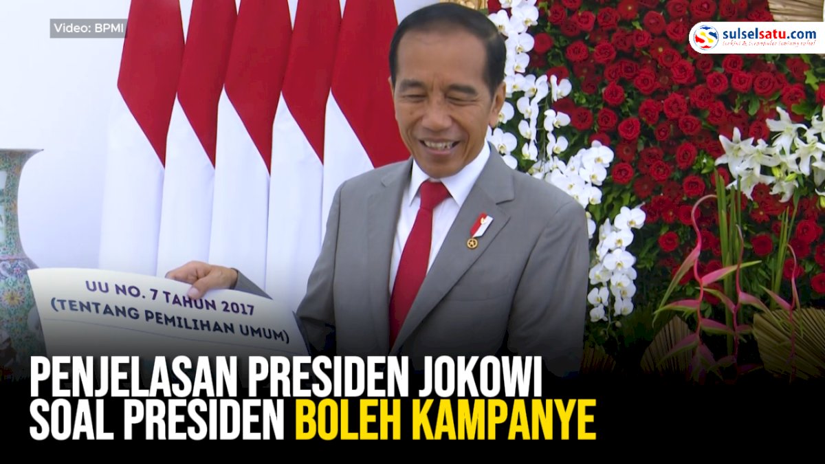VIDEO: Penjelasan Presiden Jokowi Soal Presiden Boleh Kampanye