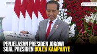 VIDEO: Penjelasan Presiden Jokowi Soal Presiden Boleh Kampanye
