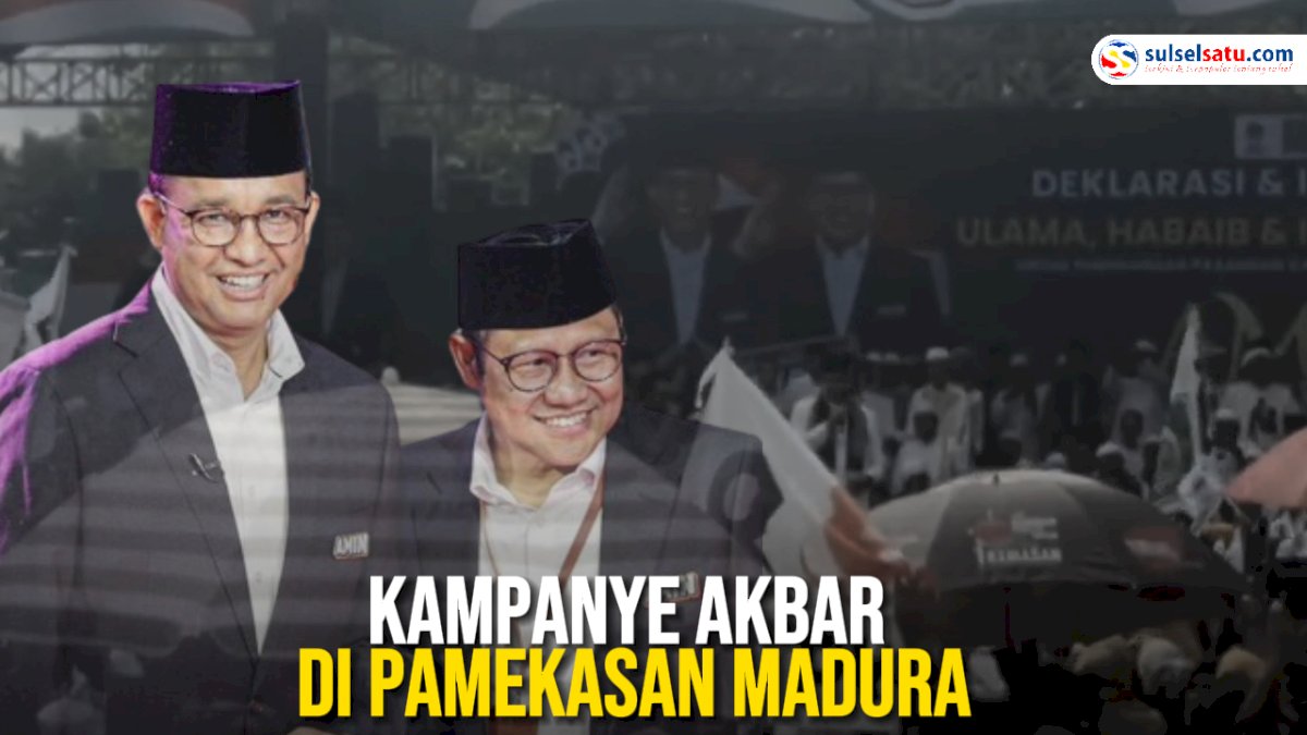VIDEO: Ribuan Pendukung Anies-Cak Imin Hadiri Kampanye Akbar di Pamekasan Madura