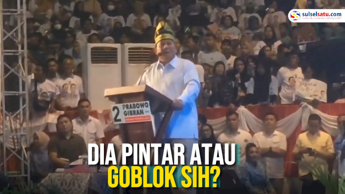 VIDEO: Capres Prabowo: Ada yang Nyinggung Punya Tanah, Dia Pintar atau Goblok Sih?