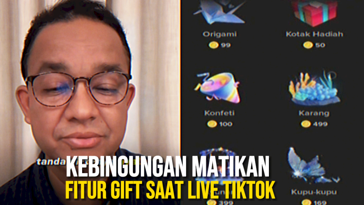 VIDEO: Momen Capres Anies Baswedan Kebingungan Matikan Fitur Gift saat Live TikTok