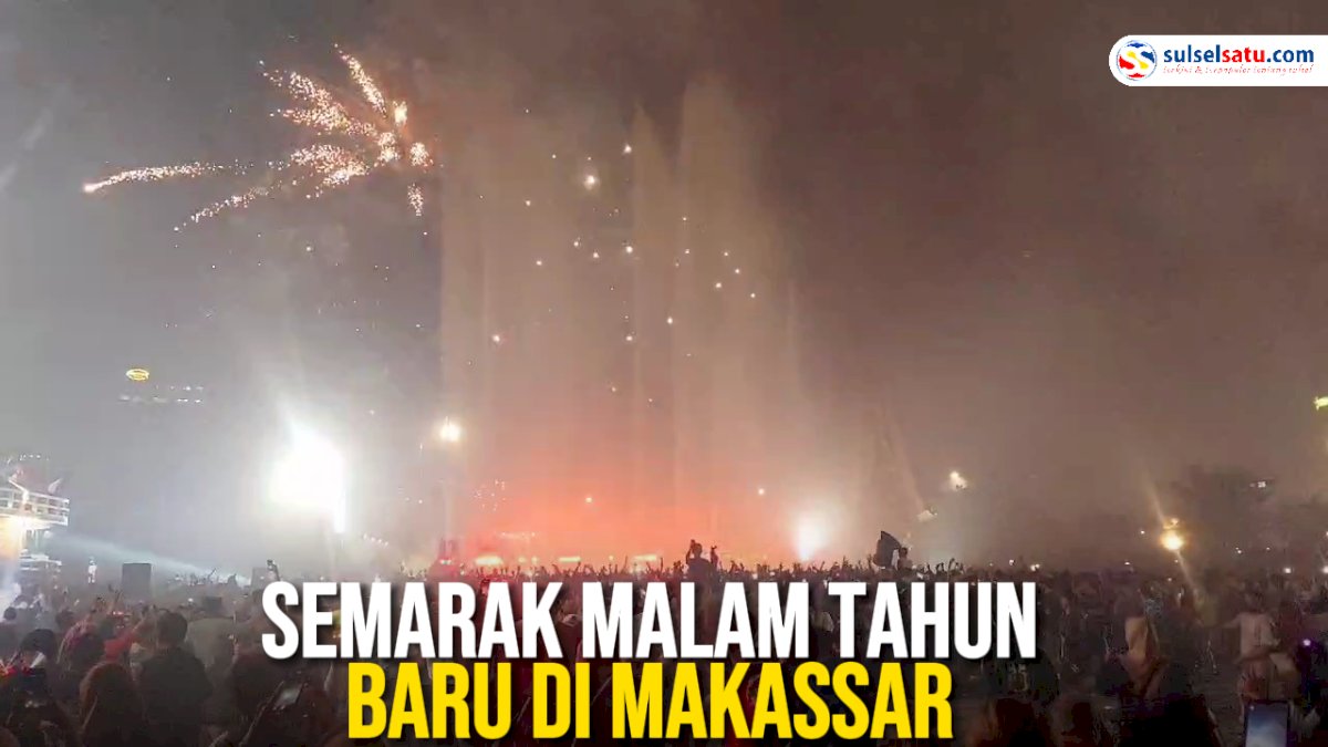 VIDEO: Semarak Malam Tahun Baru di Makassar