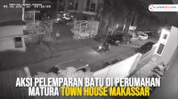 VIDEO: Aksi Pelemparan Batu di Perumahan Matura Town House Makassar