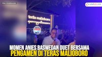 VIDEO: Momen Anies Baswedan Duet Bersama Pengamen di Teras Malioboro