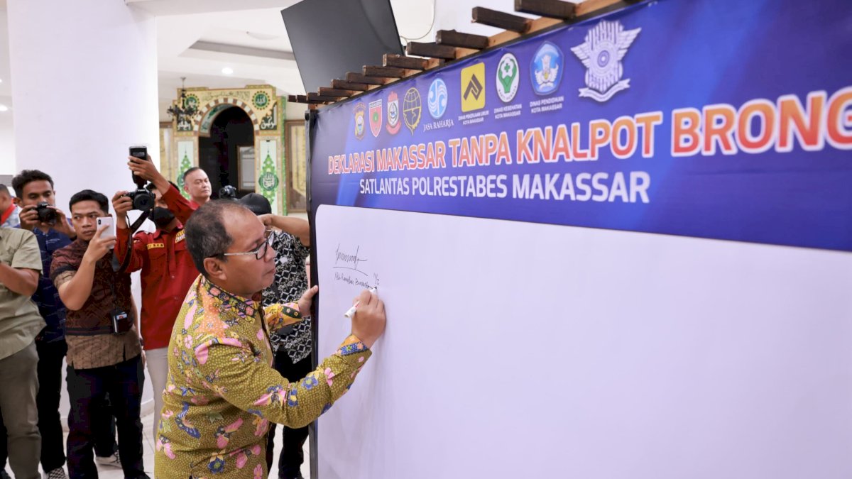 Danny Pomanto Bersama Kapolrestabes Makassar Persiapkan Perwali Antisipasi Knalpot Brong