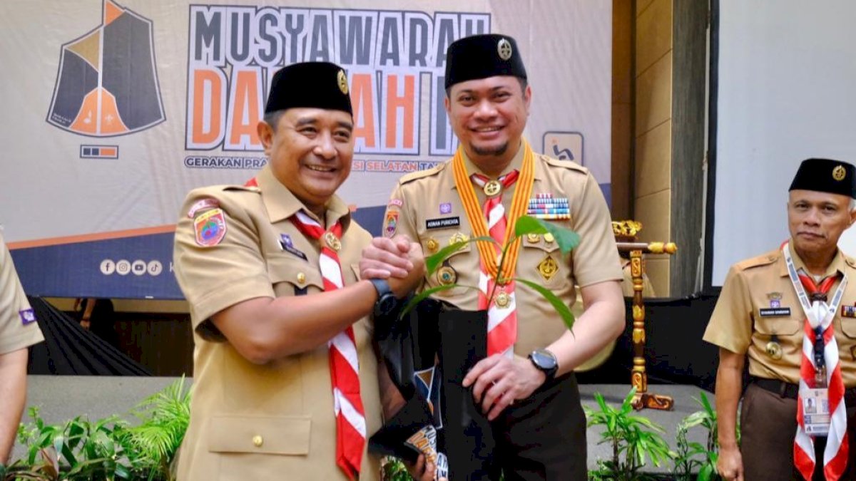 Kwarcab Gowa Raih Predikat Tergiat Pertama se-Sulsel Saat Musda IX Gerakan Pramuka Sulsel 2024