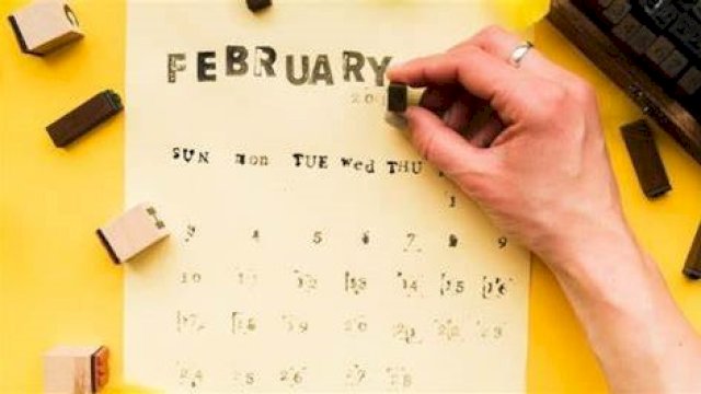 Daftar tanggal merah selama Februari 2024. Foto: Internet.