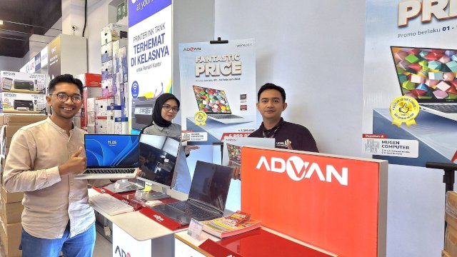 Advan Workplus launching di Mugen Computer Makassar. Foto: Sri Wahyu Diastuti / Sulselsatu.com.