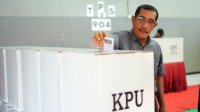 Kakanwil Kemenkumham Sulsel Bersama Para Kadiv Ikut Nyoblos di TPS 904 Lapas Makassar