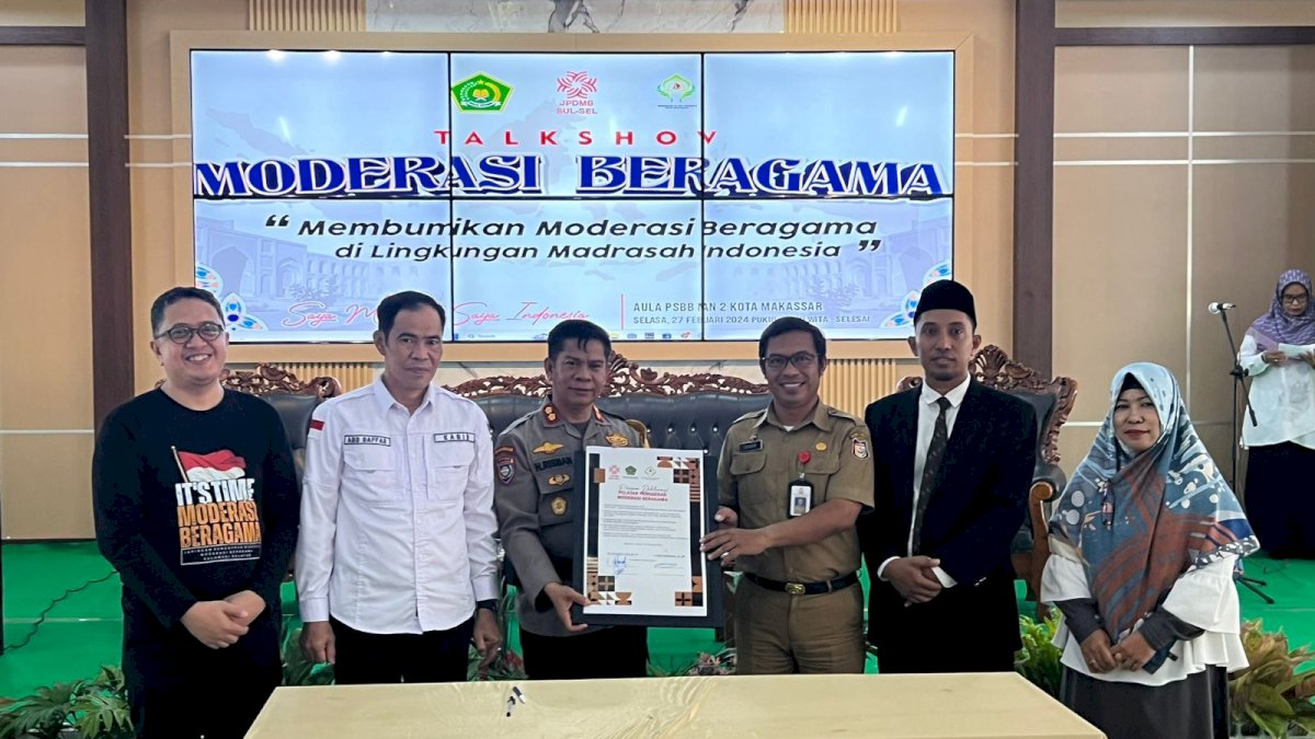 Ratusan Pelajar MAN 2 Makassar Diedukasi Pentingnya Moderasi Beragama