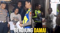 VIDEO: Polisi Lalu Lintas Pukuli Seorang Pengendara Motor di Pangkep Berujung Damai