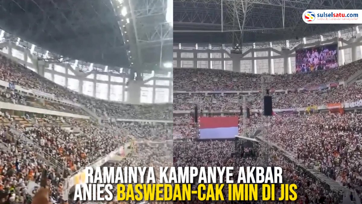 VIDEO: Ramainya Kampanye Akbar Anies Baswedan-Cak Imin di JIS