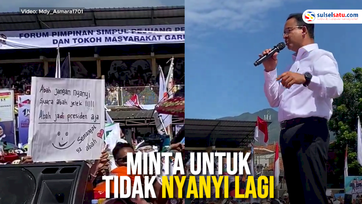 VIDEO: Capres Anies Baswedan Diprotes oleh Pendukungya, Minta untuk Tidak Nyanyi Lagi