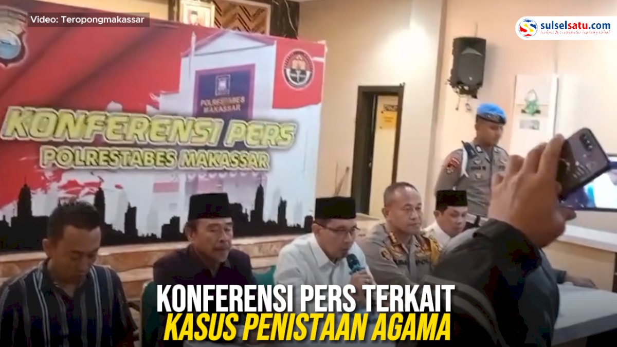 VIDEO: Konferensi Pers Polrestabes Makassar terkait Kasus Penistaan Agama