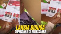 VIDEO: Lansia Diduga Diperdaya di Bilik Suara, Hendak Coblos 01 Malah Diarahkan ke Paslon Lain
