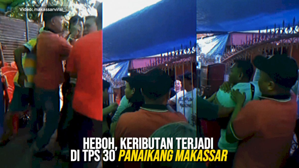 VIDEO: Heboh, Keributan terjadi di TPS 30 Panaikang Makassar