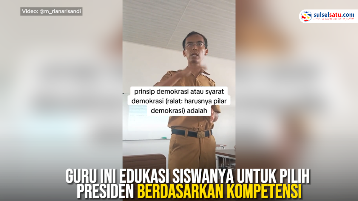 VIDEO: Guru Ini Edukasi Siswanya untuk Pilih Presiden Berdasarkan Kompetensi