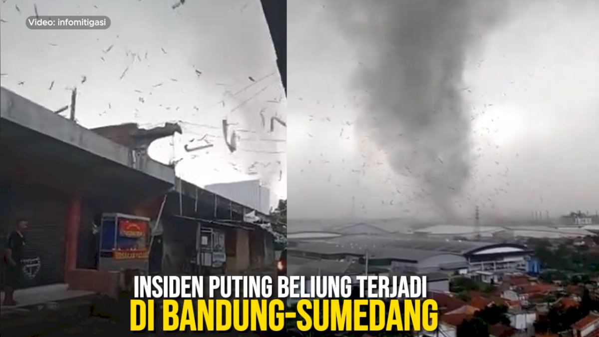 VIDEO: Insiden Puting Beliung terjadi di Bandung-Sumedang