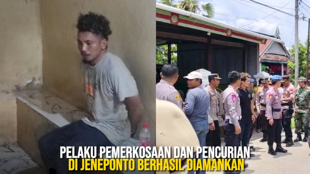VIDEO: Pelaku Pemerkosaan dan Pencurian di Jeneponto Berhasil Diamankan