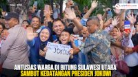 VIDEO: Antusias Warga di Bitung Sulawesi Utara Sambut Kedatangan Presiden Jokowi