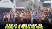 VIDEO: Giliran Civitas Akademika UMY Beri Peringatan ke Presiden Joko Widodo