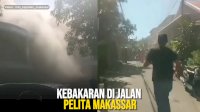 VIDEO: Kebakaran di Jalan Pelita Makassar, Diduga Akibat Korsleting Listrik