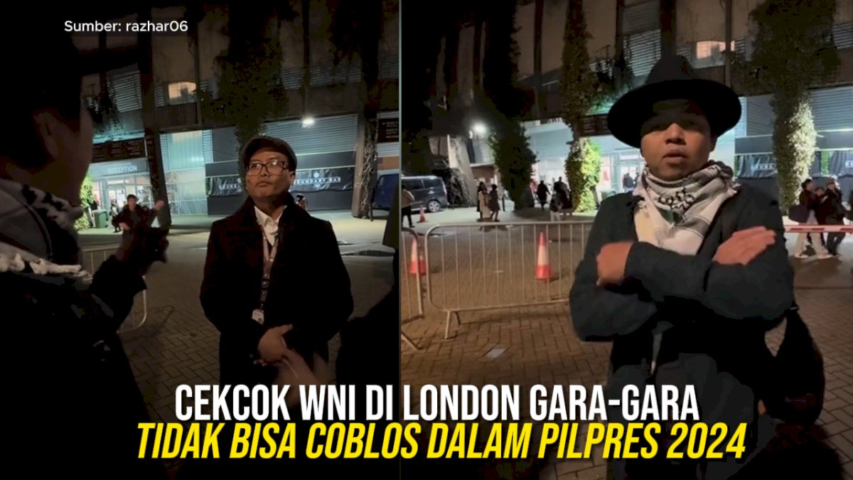VIDEO: Cekcok WNI di London Gara-gara Tidak Bisa Coblos dalam Pilpres 2024