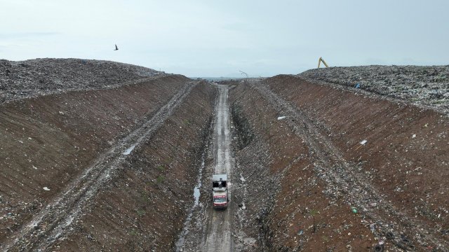 TPA Tamangapa yang menjadi salah satu lokasi penilaian tim verifikasi penghargaan Adipura kota Makassar. Foto: Istimewa