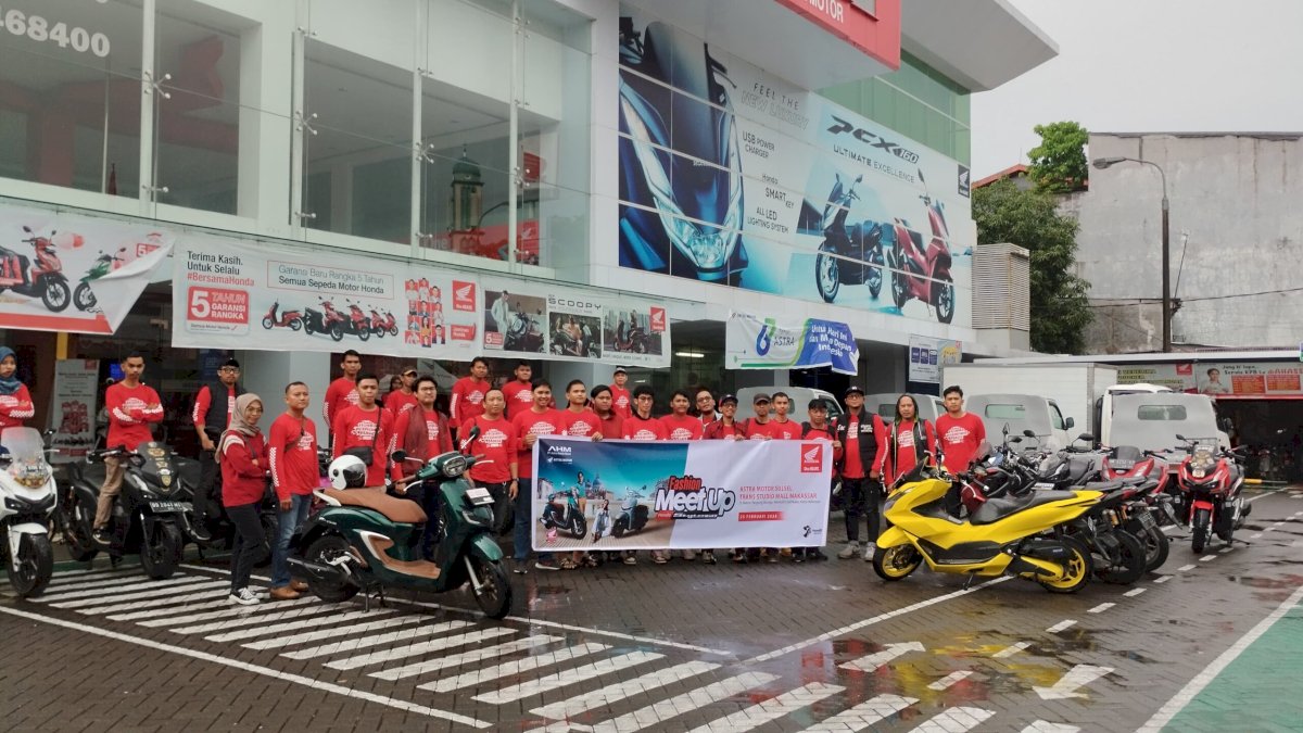 Asmo Sulsel Asah Kemampuan Safety Riding 1.000 Pengguna Motor Matik Premium Honda