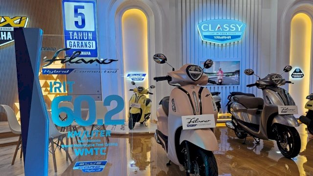 Yamaha Grand Filano teruji satu liter bensin bisa tempuh jarak 60 km. Foto: Istimewa