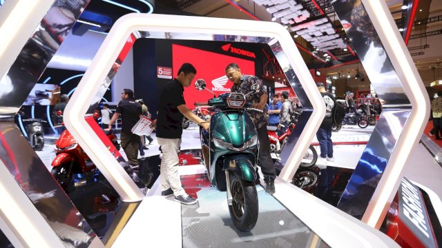 New Honda Stylo 160 siap memikat masyarakat pengunjung IIMS 2024. Foto: Istimewa