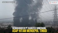 VIDEO: Kebakaran di PT Kahatex Sumedang, Asap Hitam Mengepul Tinggi