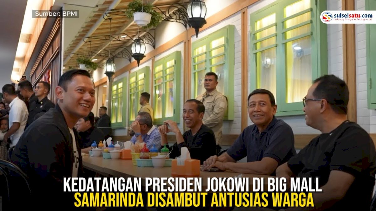 VIDEO: Kedatangan Presiden Jokowi di BIG Mall Samarinda Disambut Antusias Warga