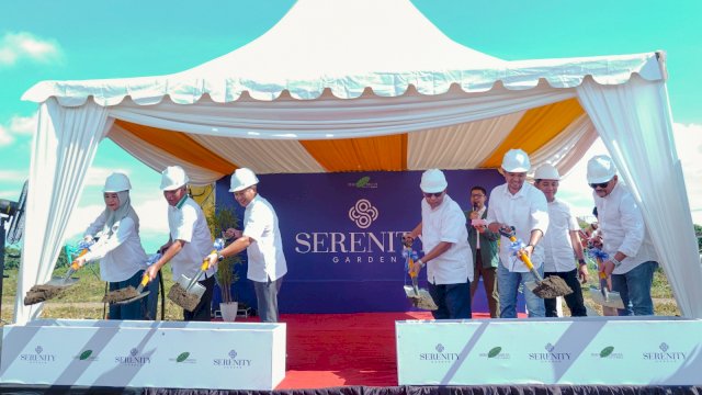 Peletakan batu pertama Serenity Garden Bukit Baruga. Foto: Istimewa