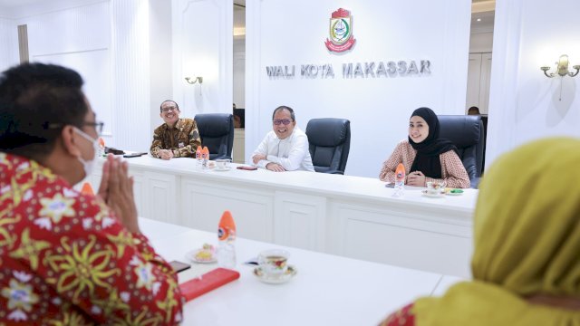 Wali Kota Makassar Danny Pomanto saat menerima kunjungan BPKP Sulsel. Foto: Istimewa