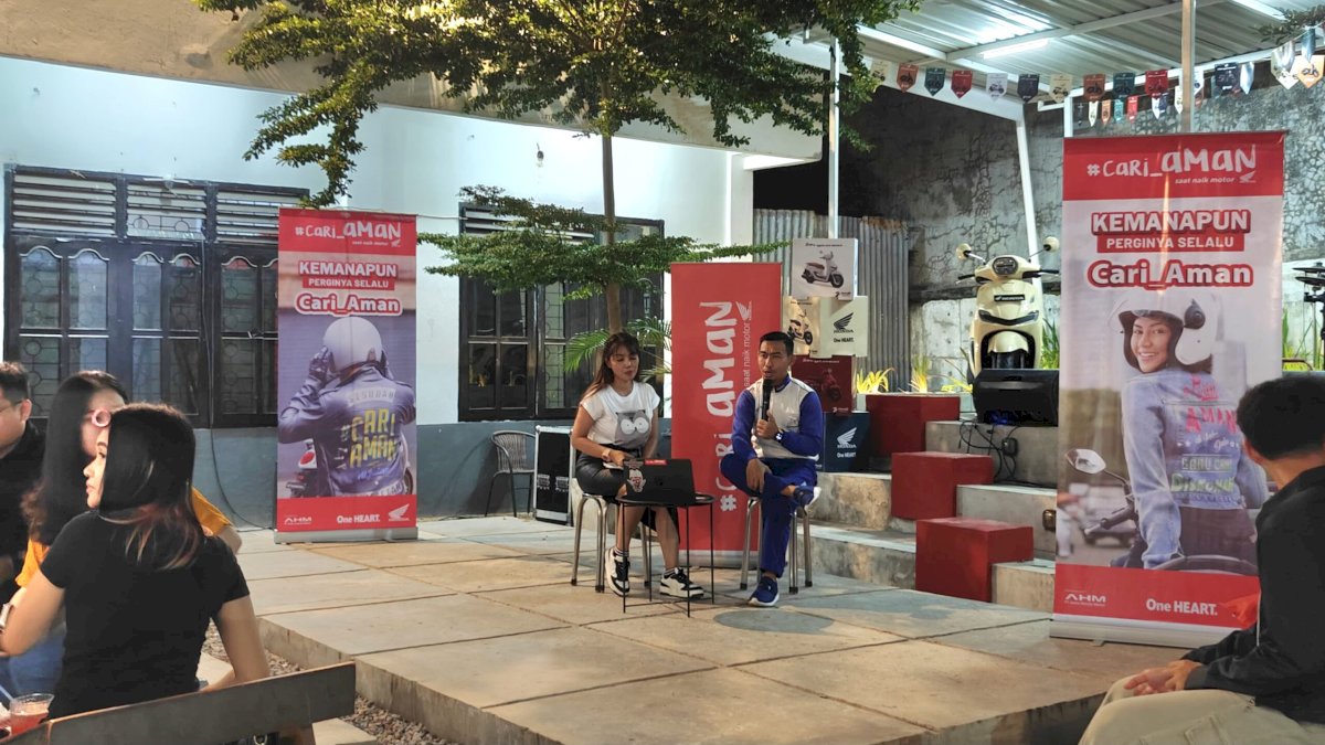 Asmo Sulsel Kampanye Safety Riding kepada Komunitas Ikatan Motor Honda Kendari